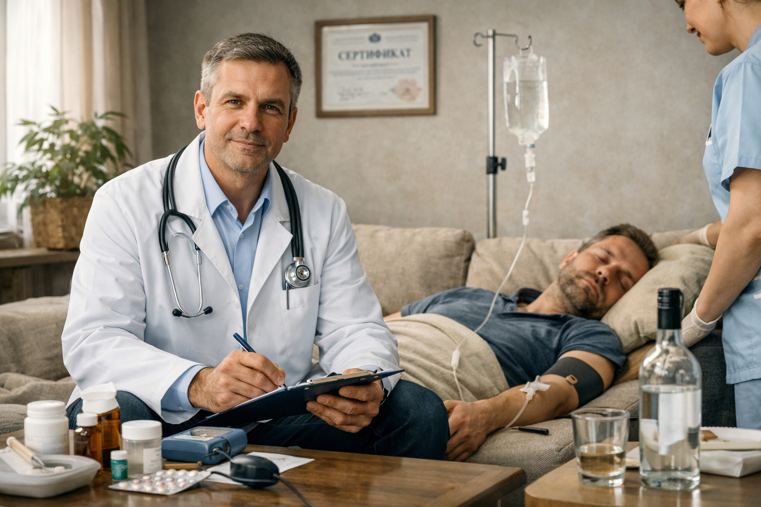 Противопоказания к выводу из запоя на дому: когда нужна скорая